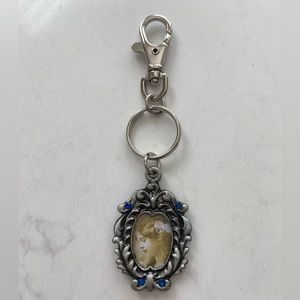 Pewter picture frame key chain